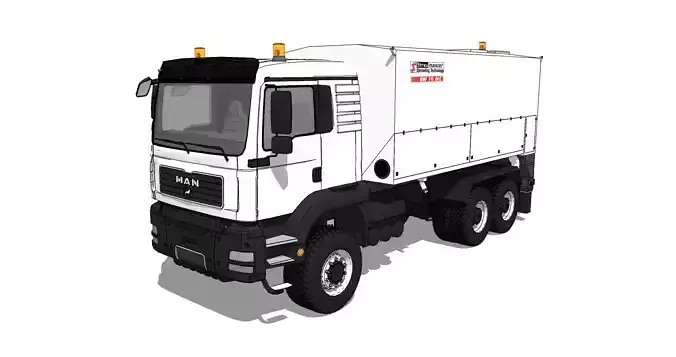 Epandeur STREUMASTER SW16MC sur porteur MAN TG 6x6