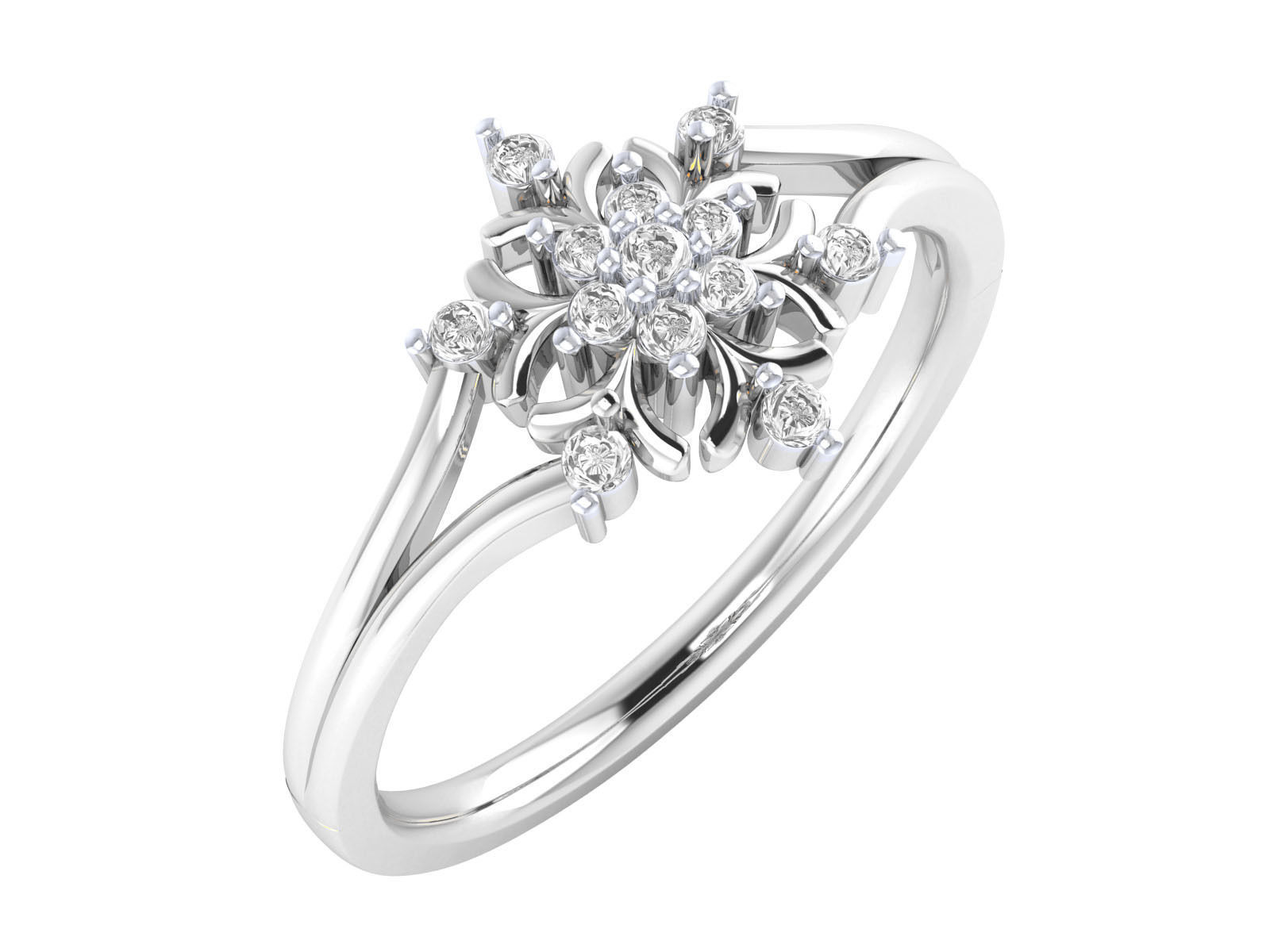 Women ring 3dm render 3D print model 3D print model_6