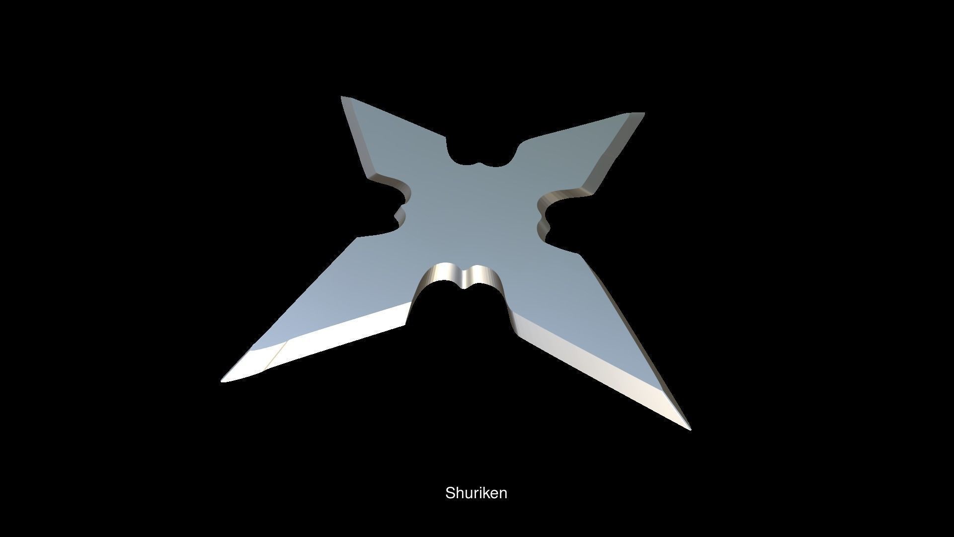 Set of 6 shurikens ready to print 3D Model Collection_1