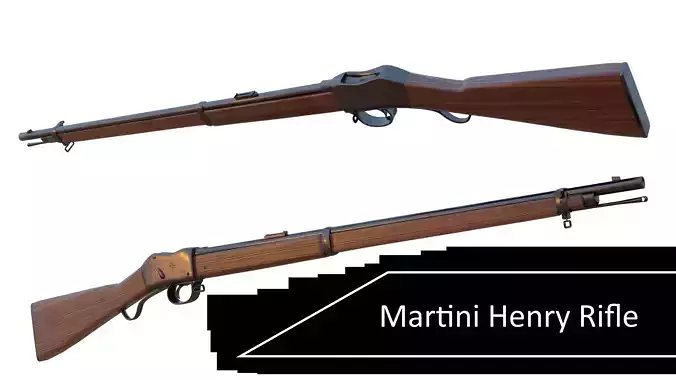 Martini Henry rifle Low-poly 3D model Martini Henry rifle Low-poly 3D model