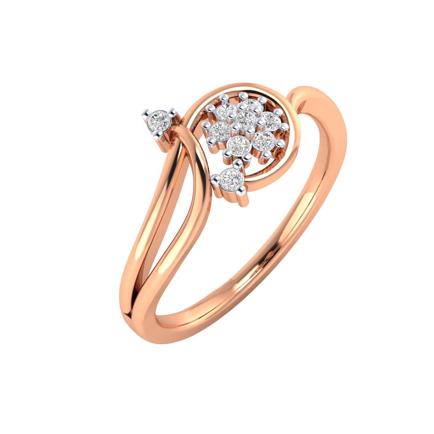 Women ring 3dm render 3D print model 3D print model_1