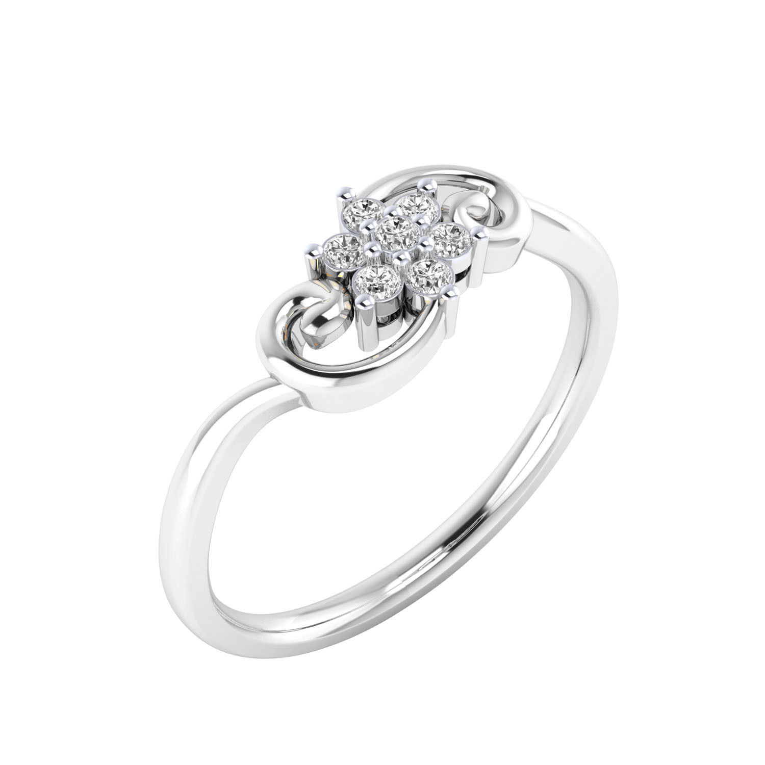 Women ring 3dm render 3D print model 3D print model_11