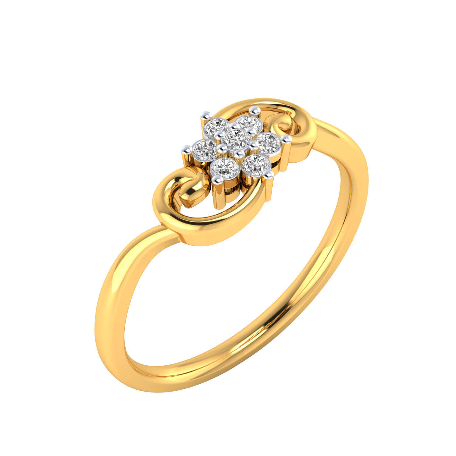 Women ring 3dm render 3D print model 3D print model_2