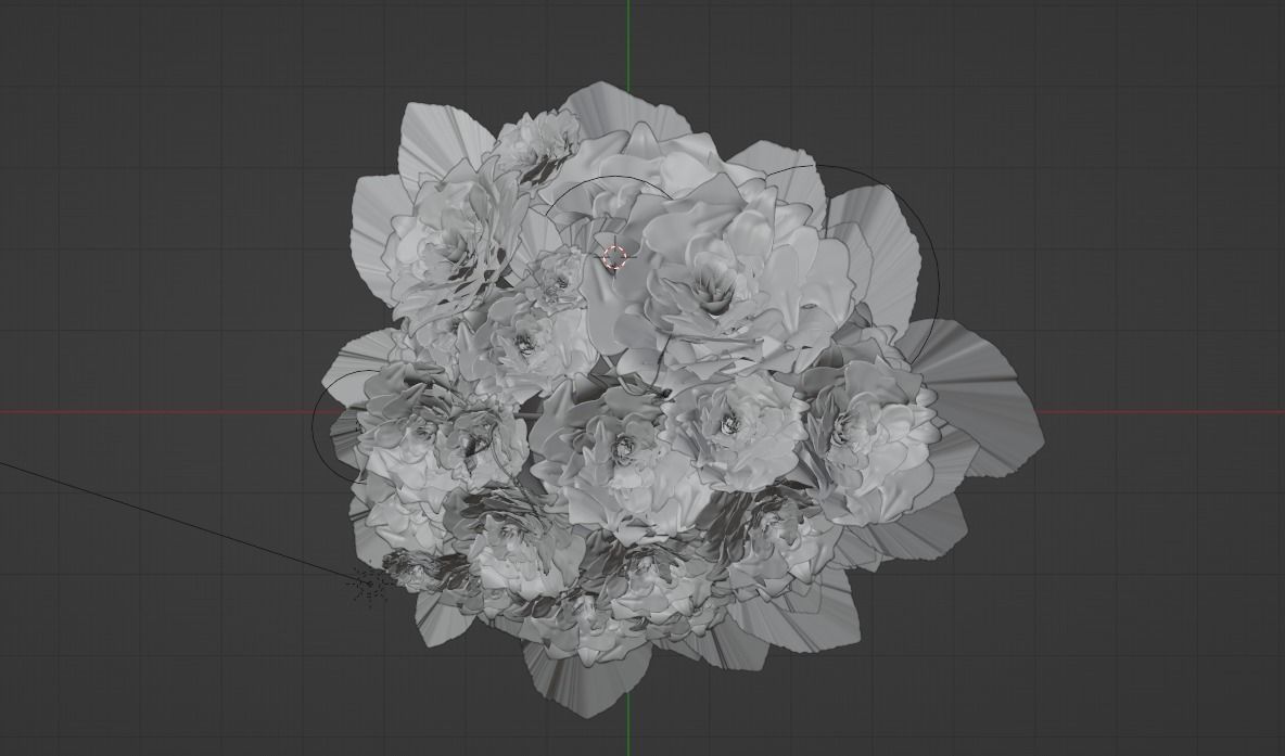 Rose vase 3D model Free low-poly 3D model_7