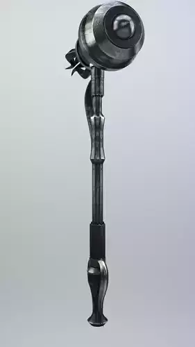 Hammer gun with metal handle