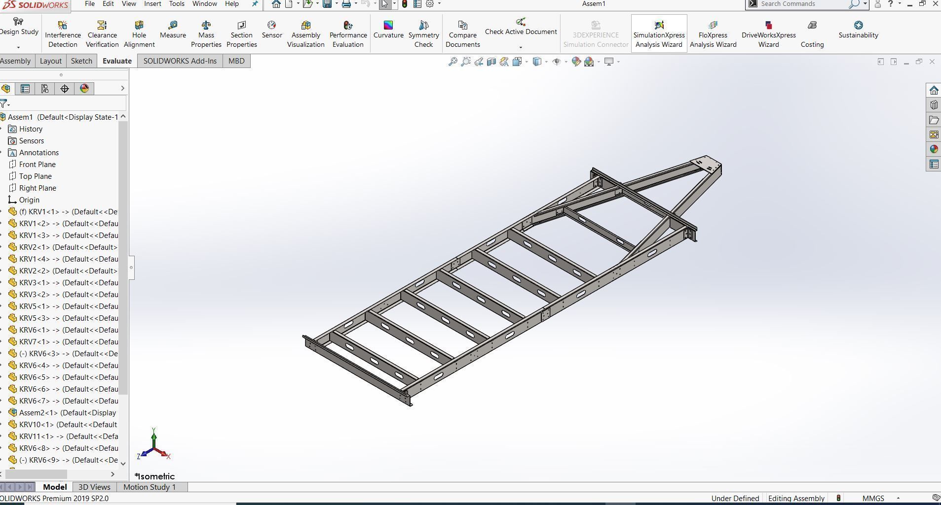 Caravan chassis 3D model_1