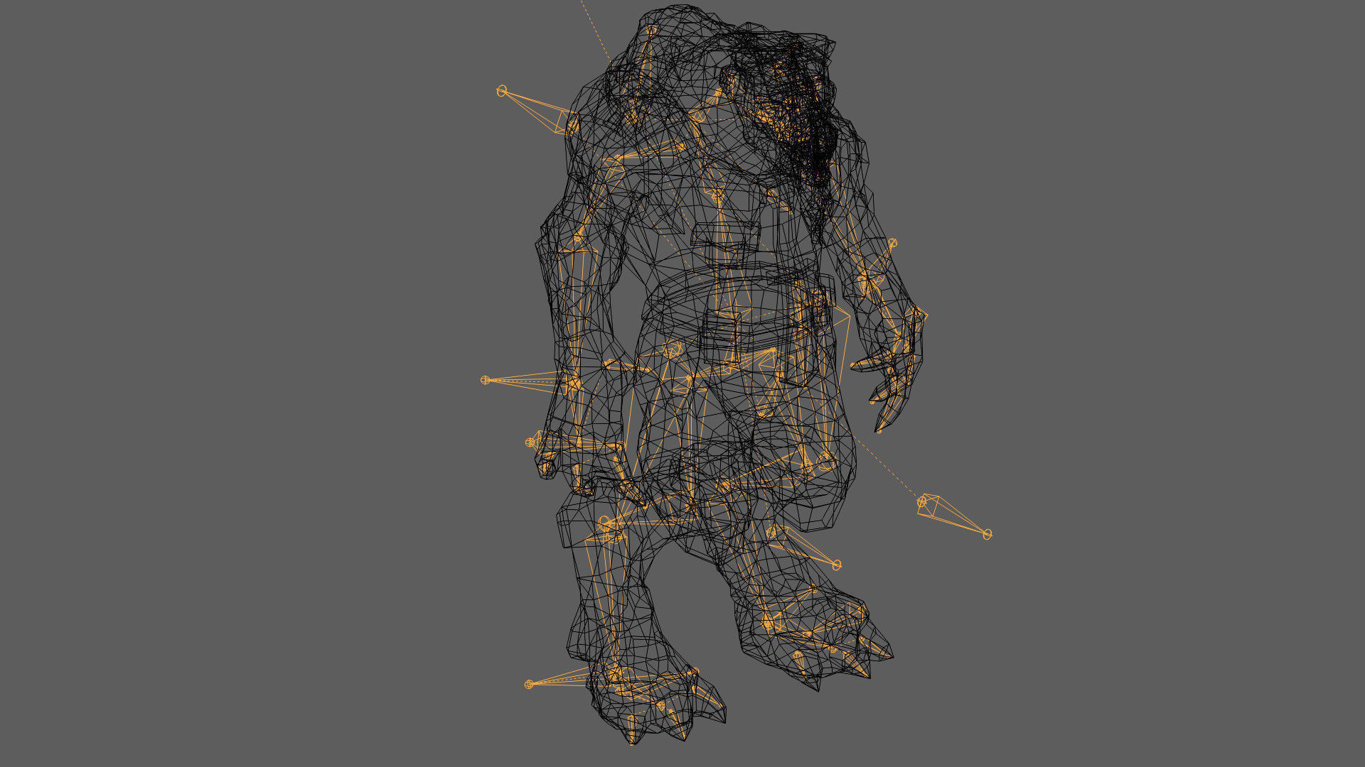 Detective Wolf Low-poly 3D model_25