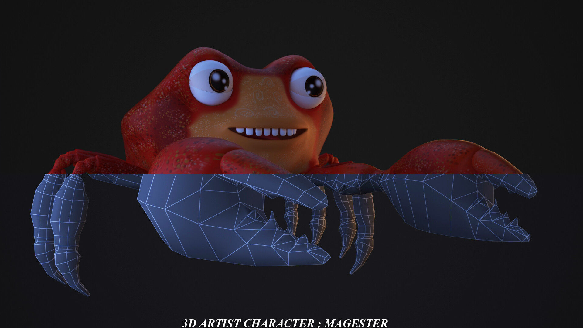 3D model cartoon crabs VR / AR / lowpoly CGTrader