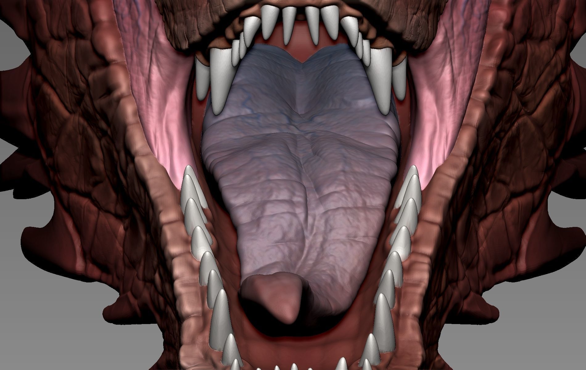 Smaug Head 3D print model_15
