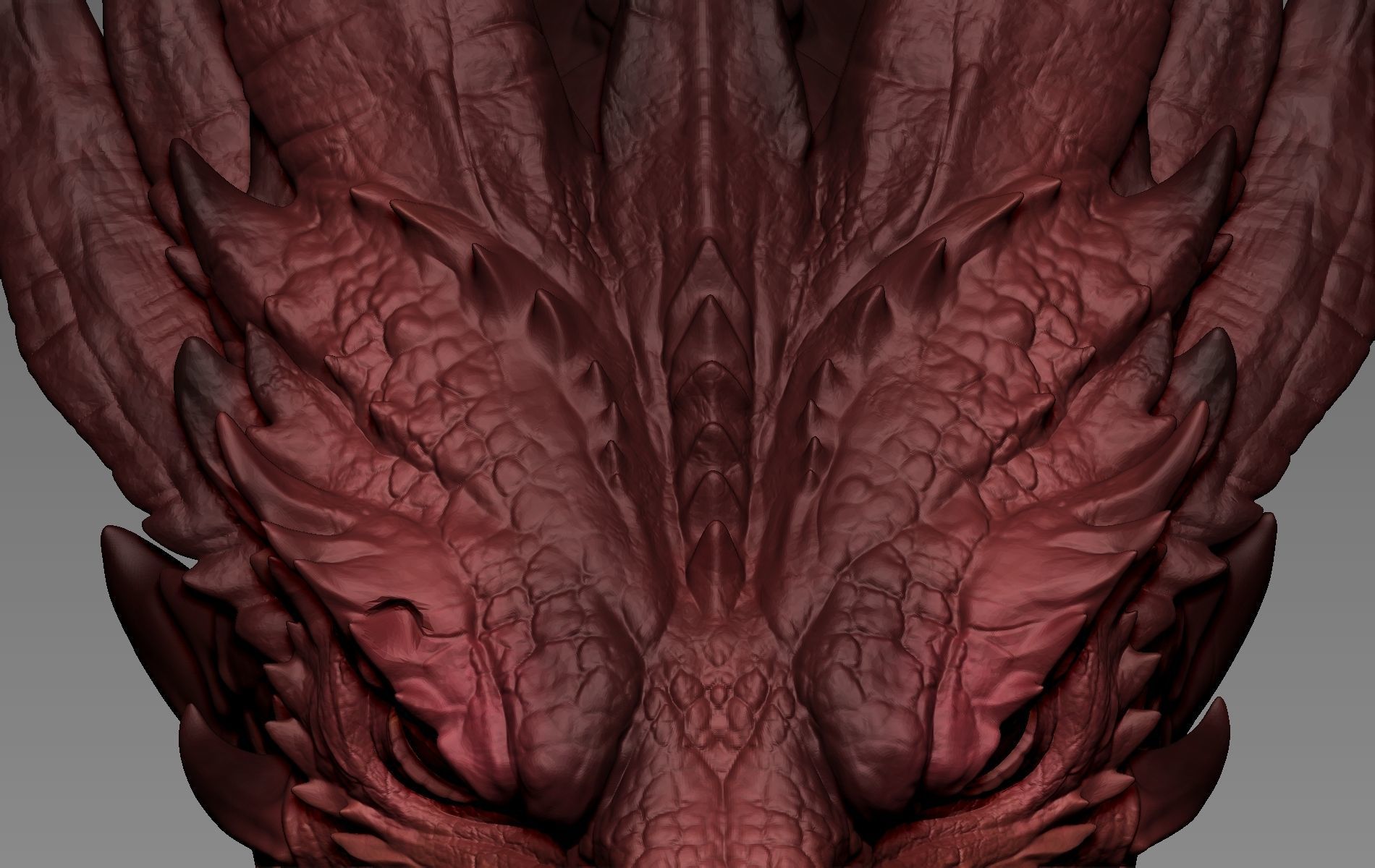 Smaug Head 3D print model_12