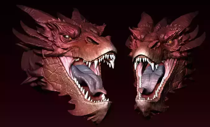  Smaug Head 3D print model
