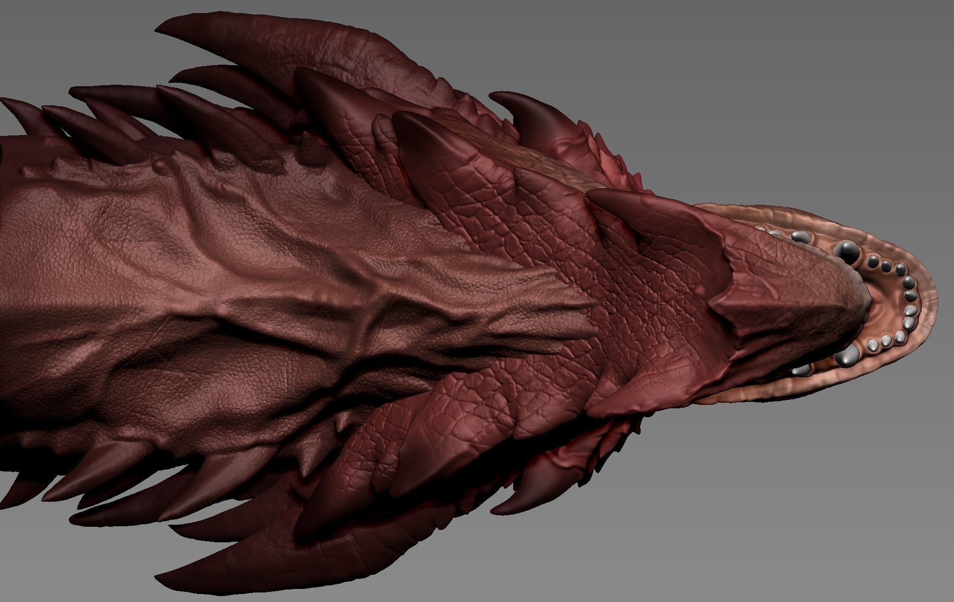 Smaug Head 3D print model_9