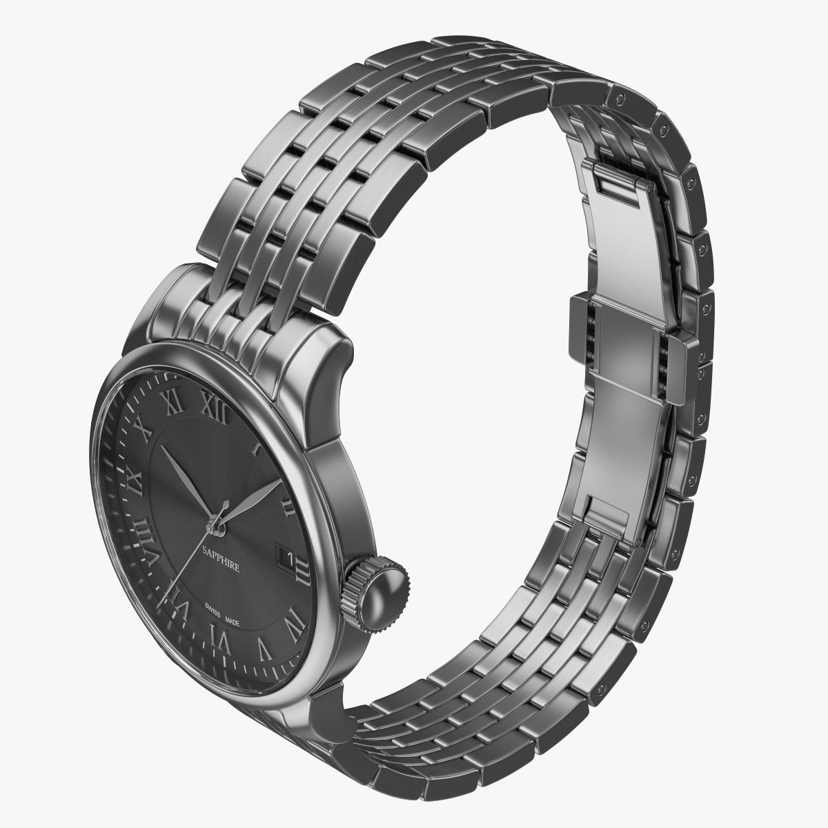 Classic Watch 5 3D model_1