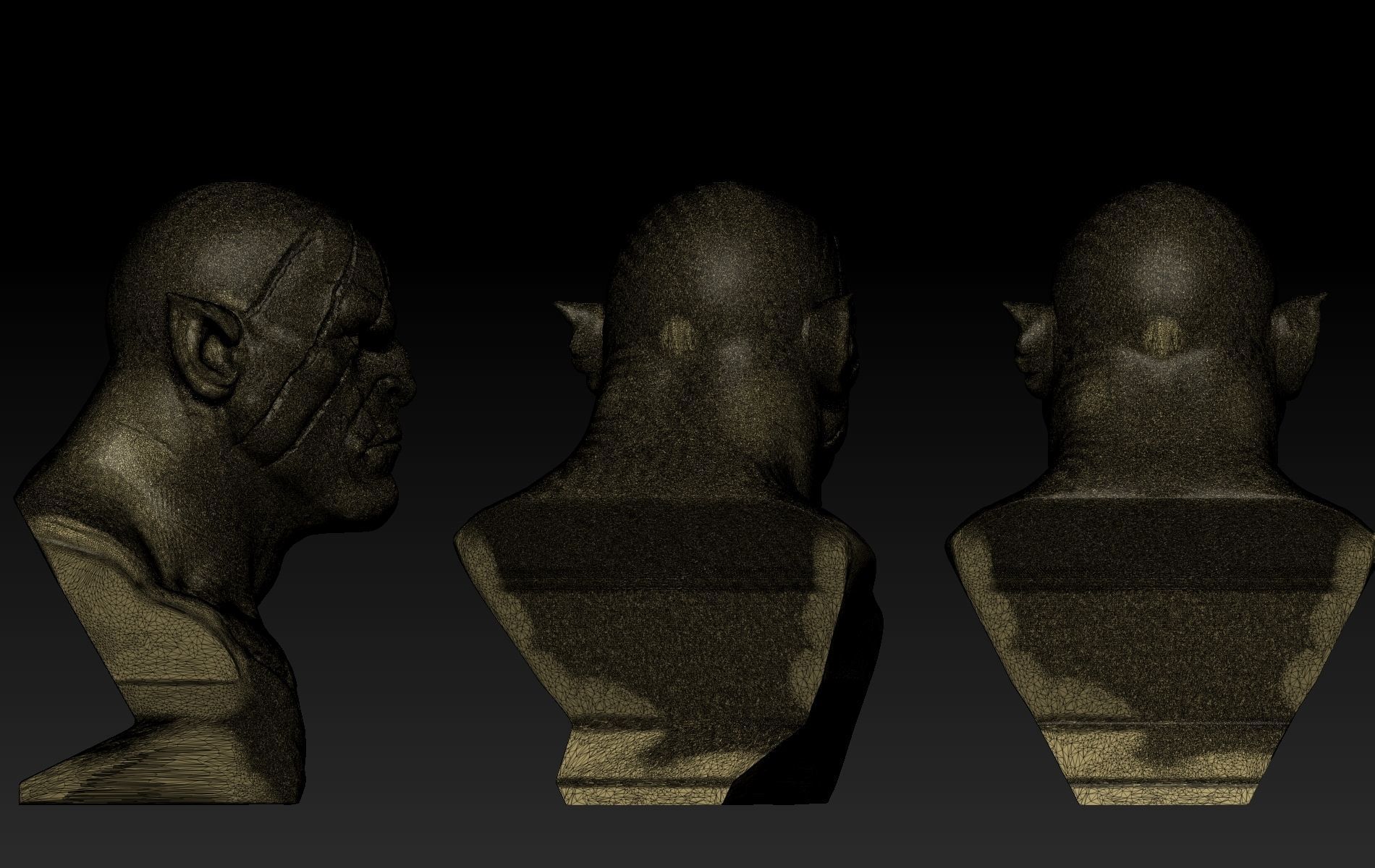 Azog Bust  3D print model_11