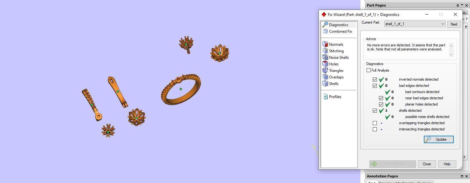 Ring and Earrings  3D print model_9