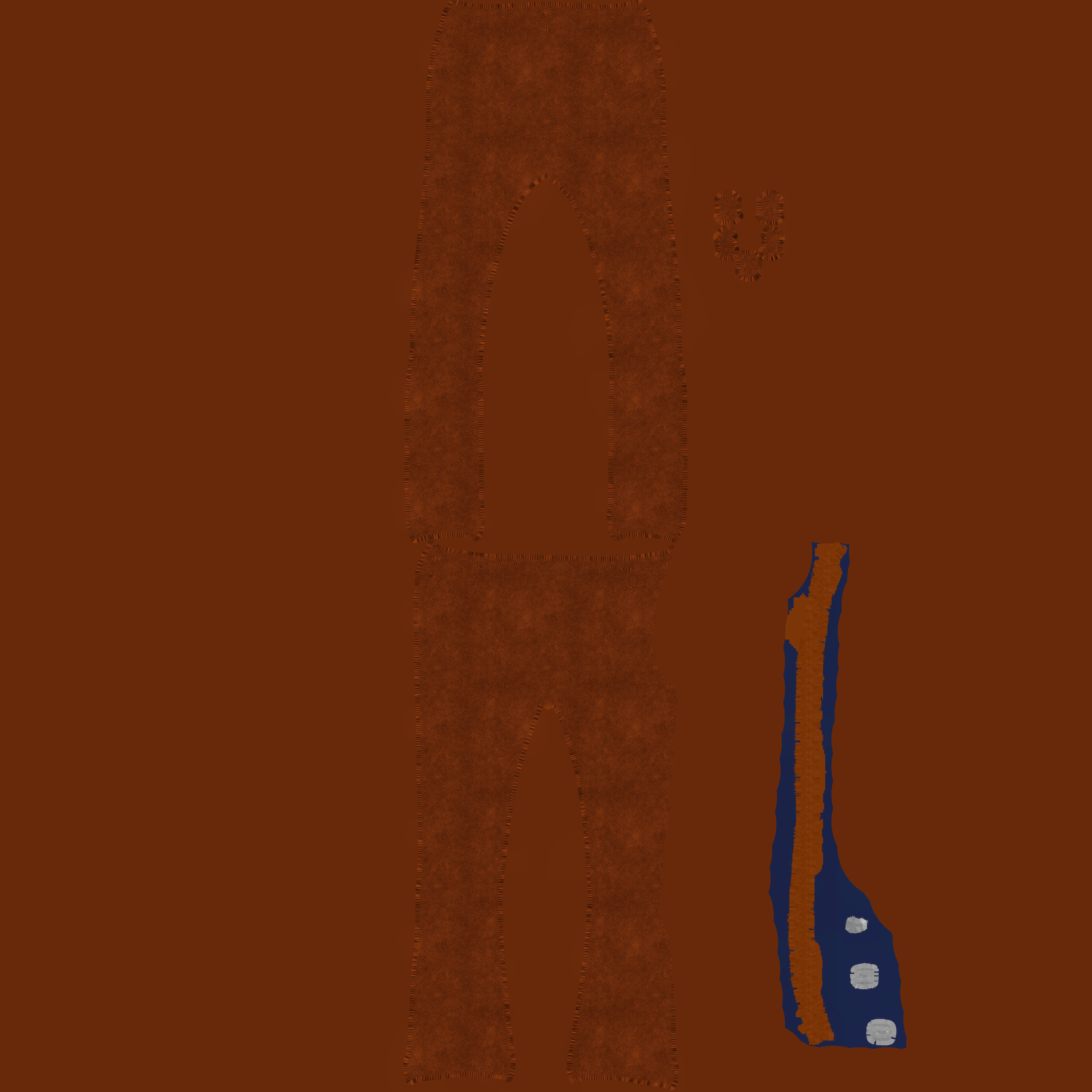 Character Announcer Low-poly 3D model_16