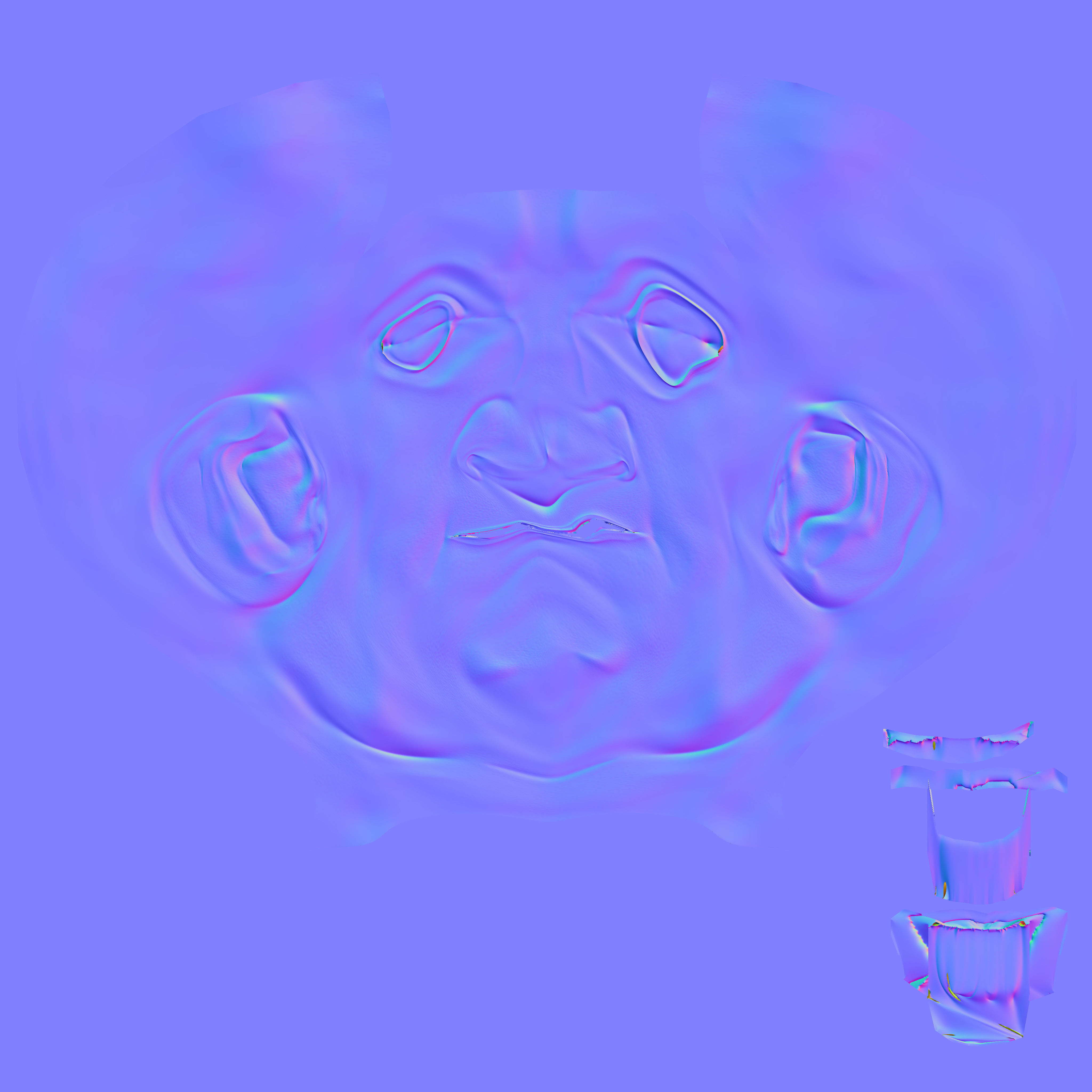 Character Announcer Low-poly 3D model_10