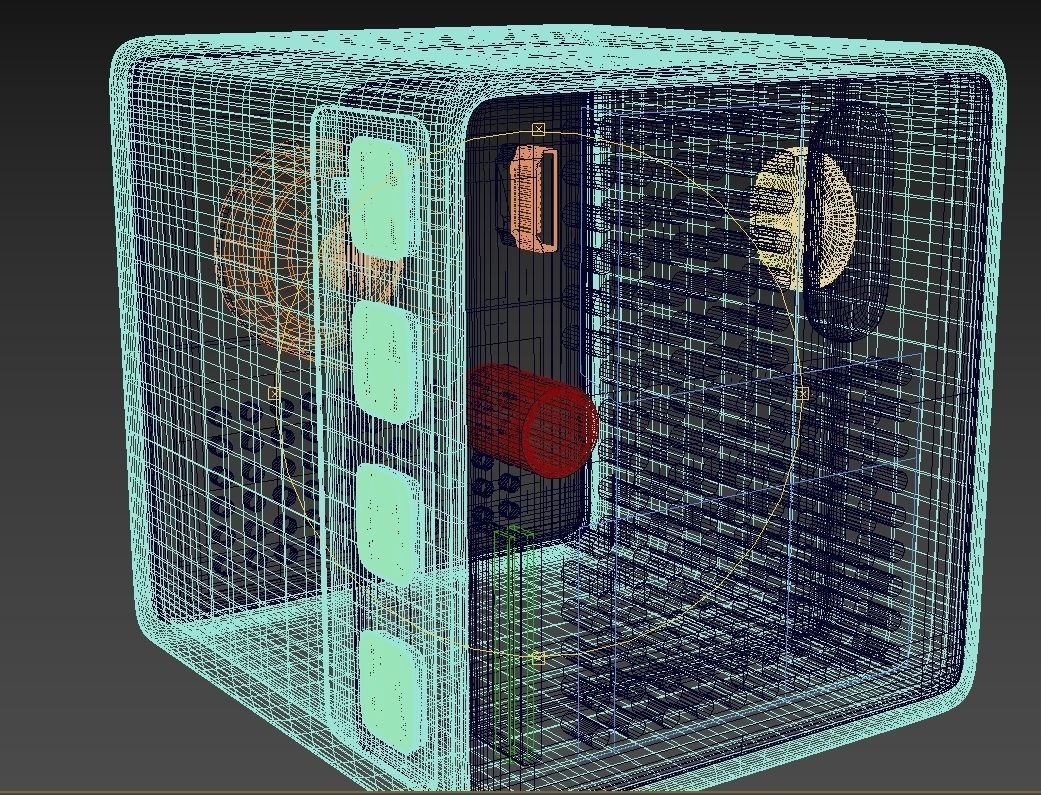 Projector Cube small projector 3D model_1