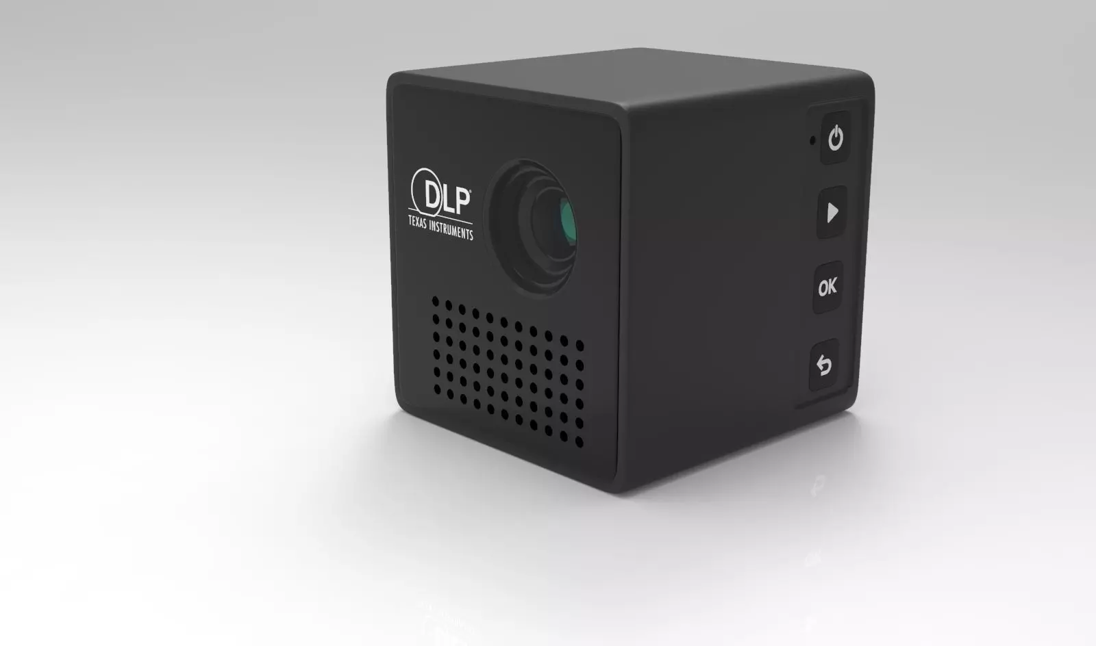 Projector Cube small projector 3D model_0