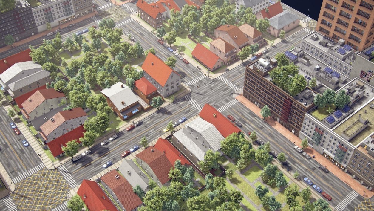 Realistic Realistic Unity City  Low-poly 3D model_44