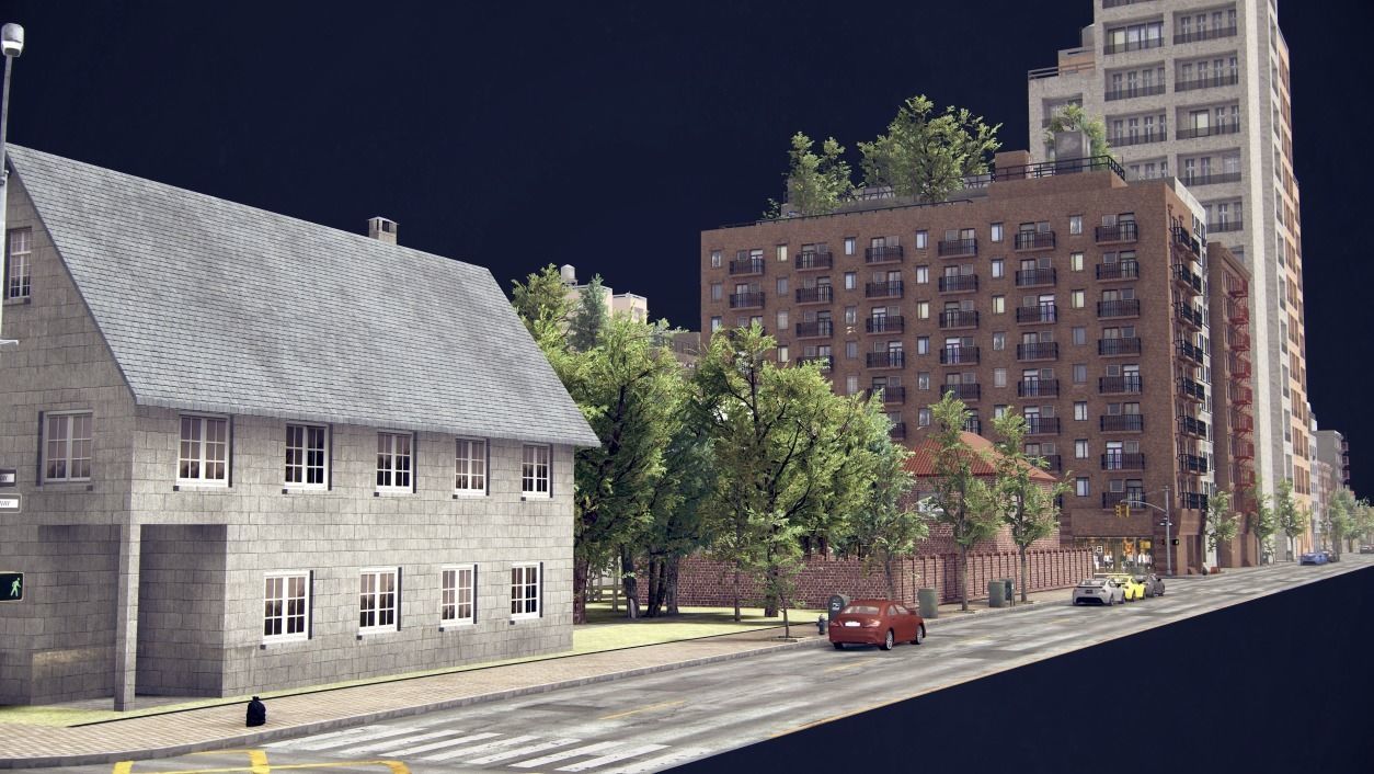 Realistic Realistic Unity City  Low-poly 3D model_29