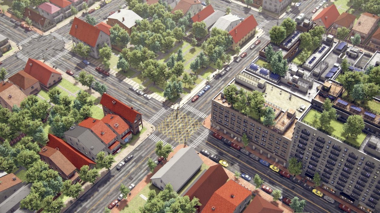 Realistic Realistic Unity City  Low-poly 3D model_1