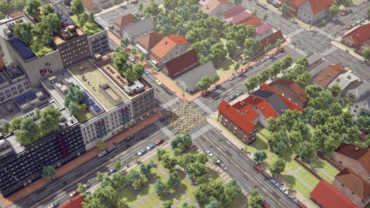 Realistic Realistic Unity City  Low-poly 3D model_45