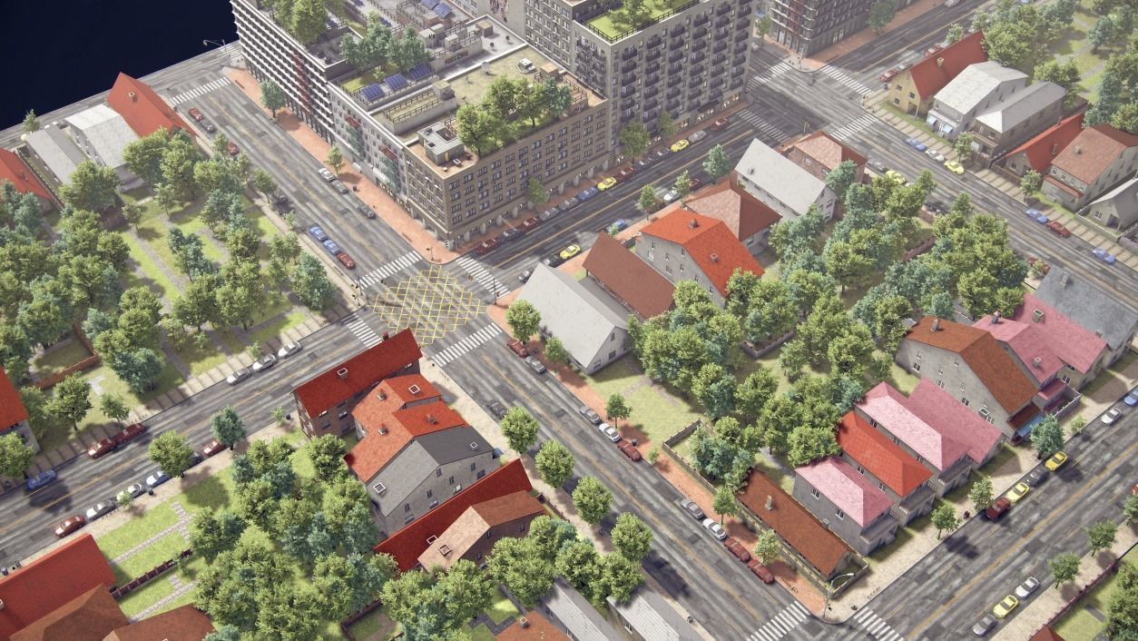 Realistic Realistic Unity City  Low-poly 3D model_38