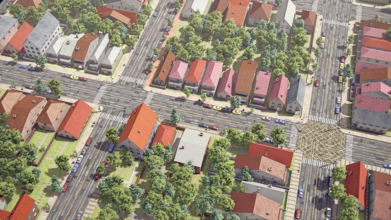 Realistic Realistic Unity City  Low-poly 3D model_34