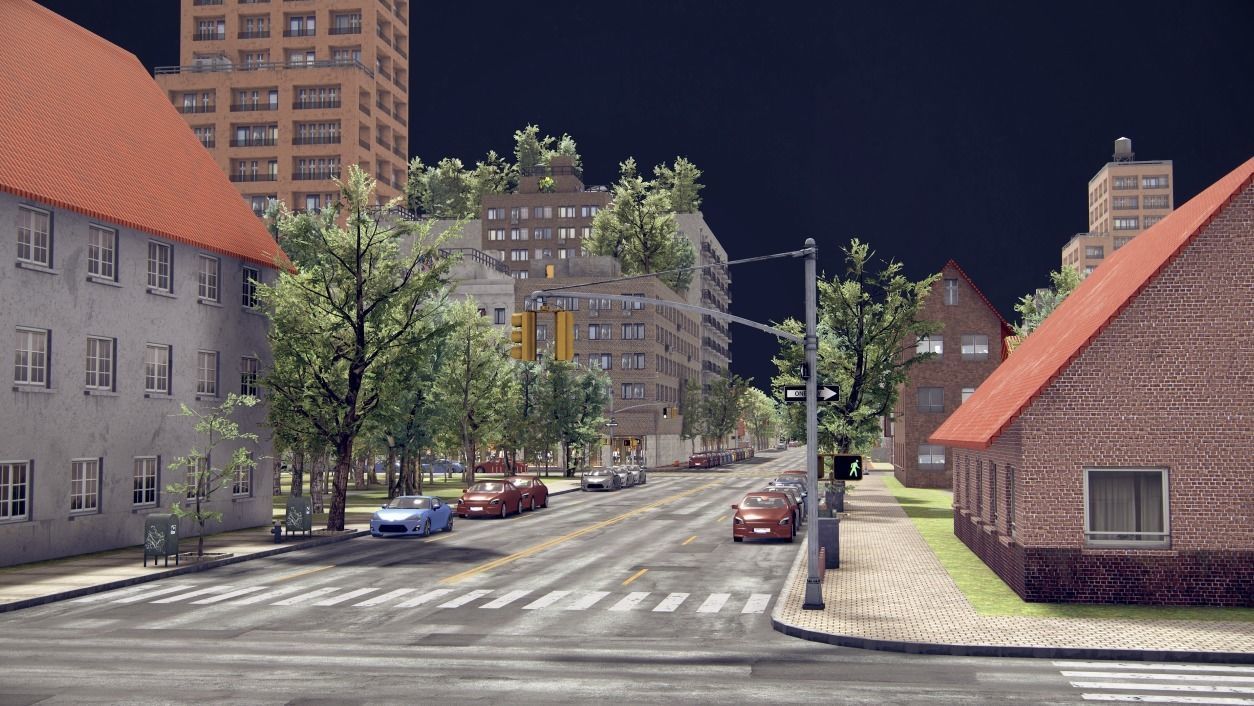 Realistic Realistic Unity City  Low-poly 3D model_26