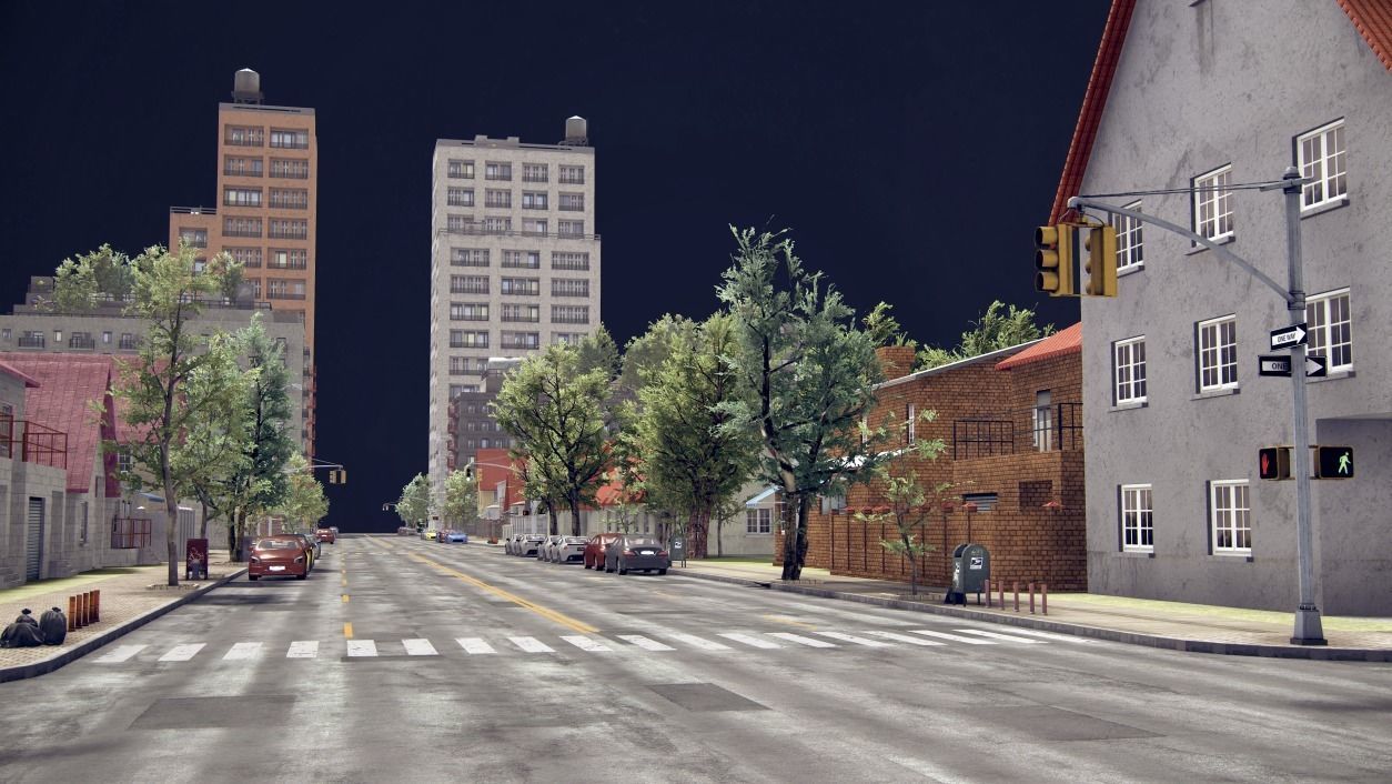 Realistic Realistic Unity City  Low-poly 3D model_27