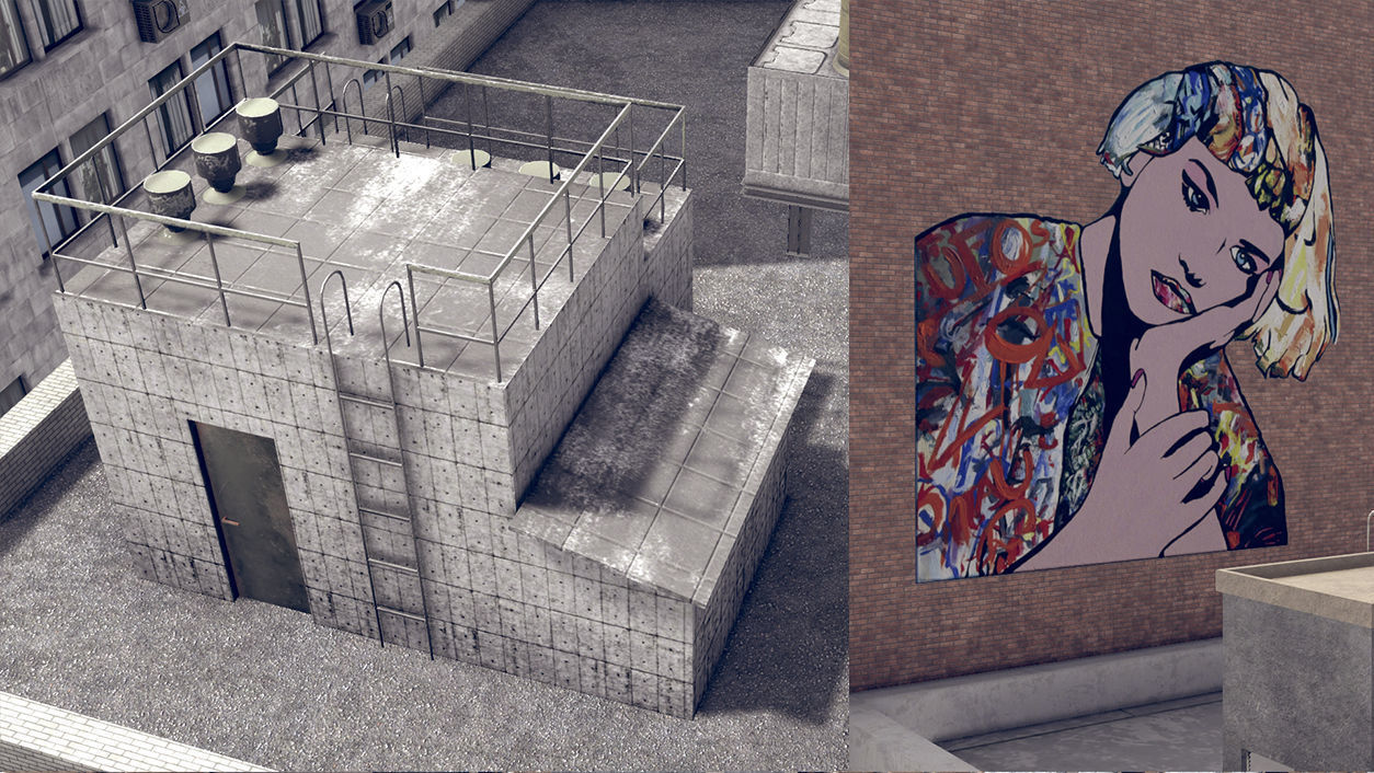 Realistic Realistic Unity City  Low-poly 3D model_11