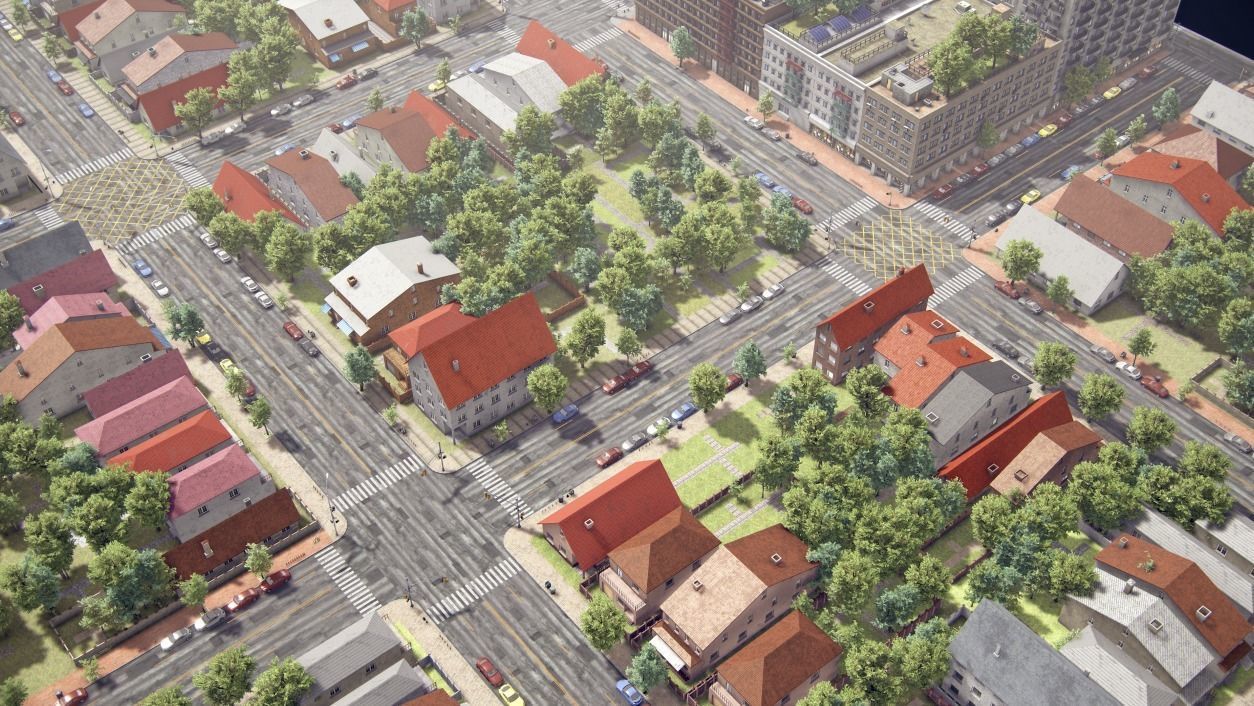 Realistic Realistic Unity City  Low-poly 3D model_8