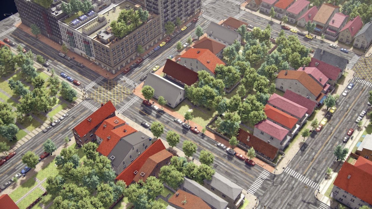 Realistic Realistic Unity City  Low-poly 3D model_37