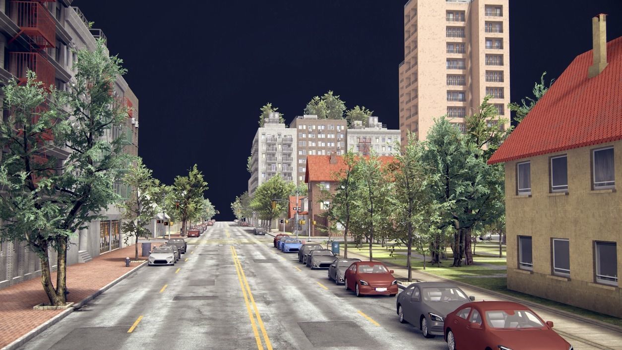 Realistic Realistic Unity City  Low-poly 3D model_3