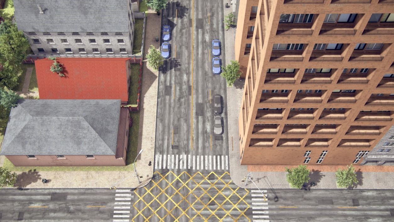 Realistic Realistic Unity City  Low-poly 3D model_42