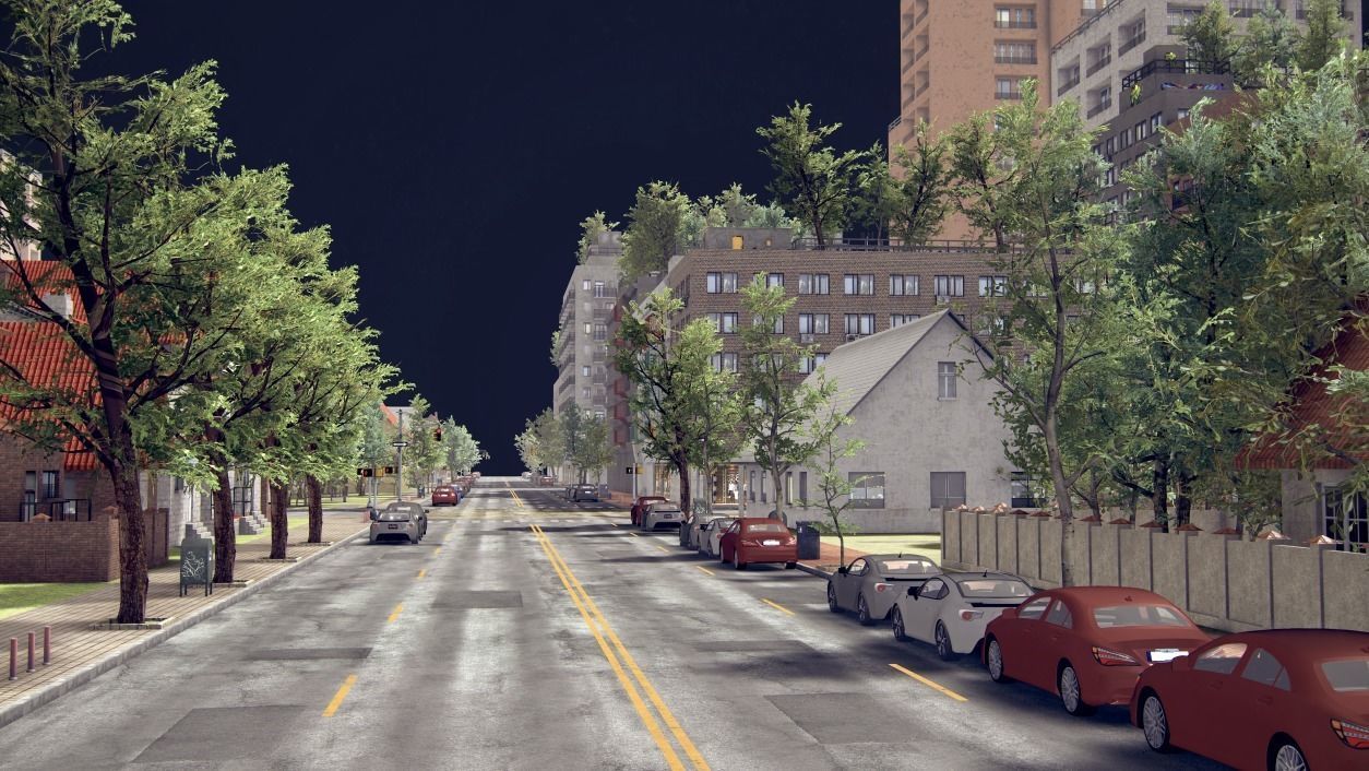 Realistic Realistic Unity City  Low-poly 3D model_30