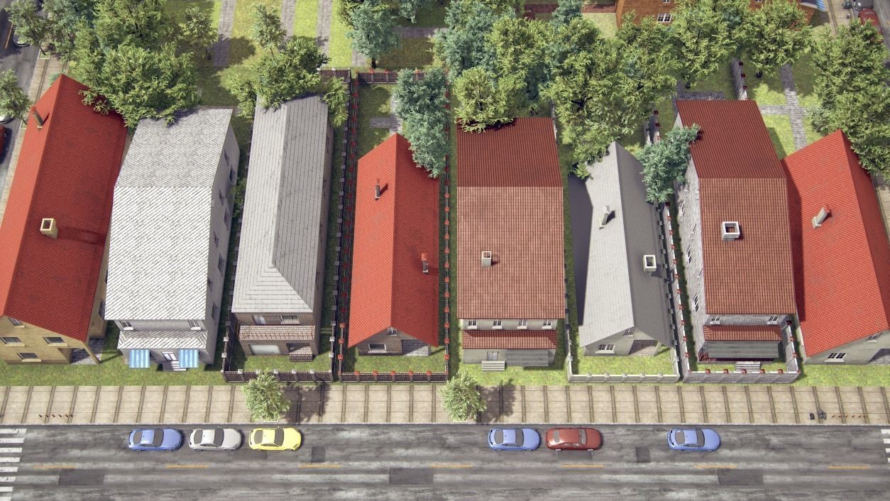 Realistic Realistic Unity City  Low-poly 3D model_39