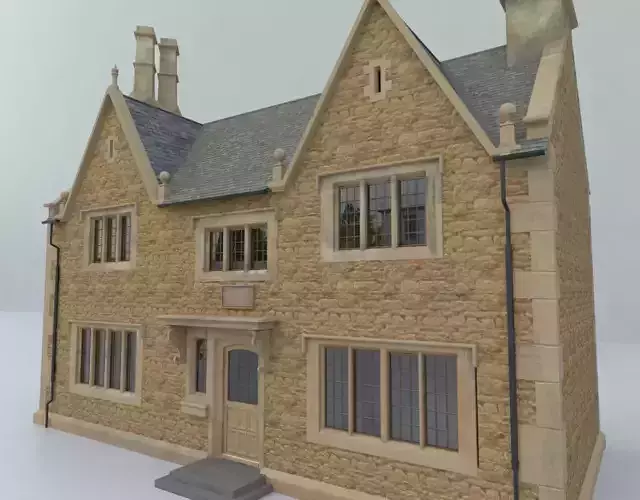 An English Village Cottage or House 3D model