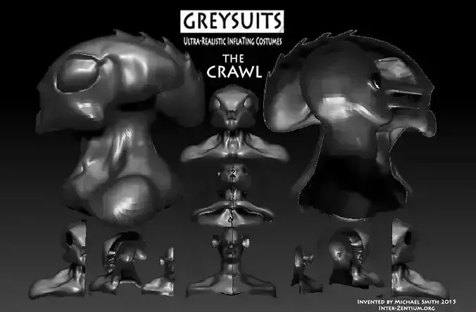 The Crawl- An inflating Costume 3D print model