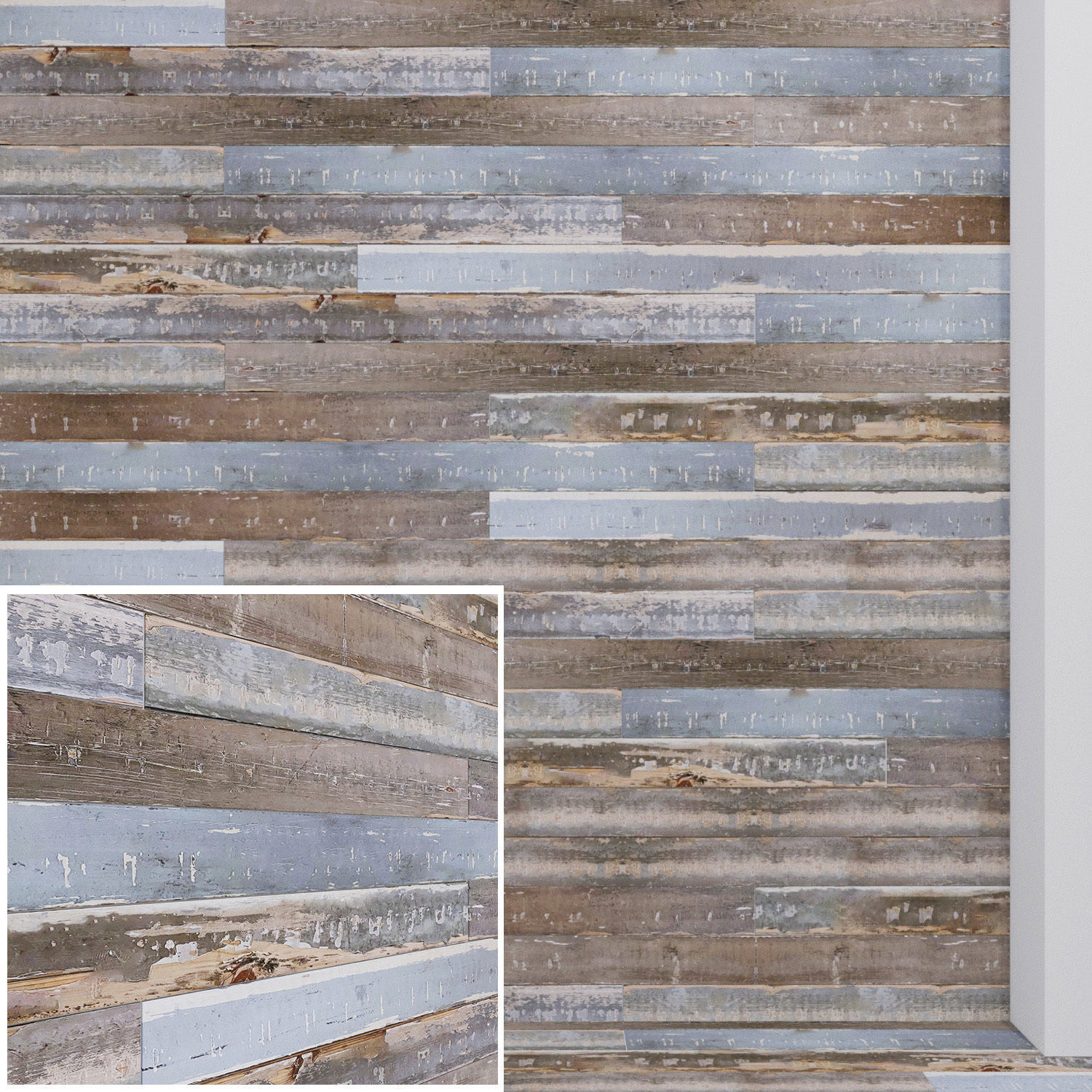 3D model maincompany Reclaimed Grey Blue Cladding VR / AR / low-poly ...