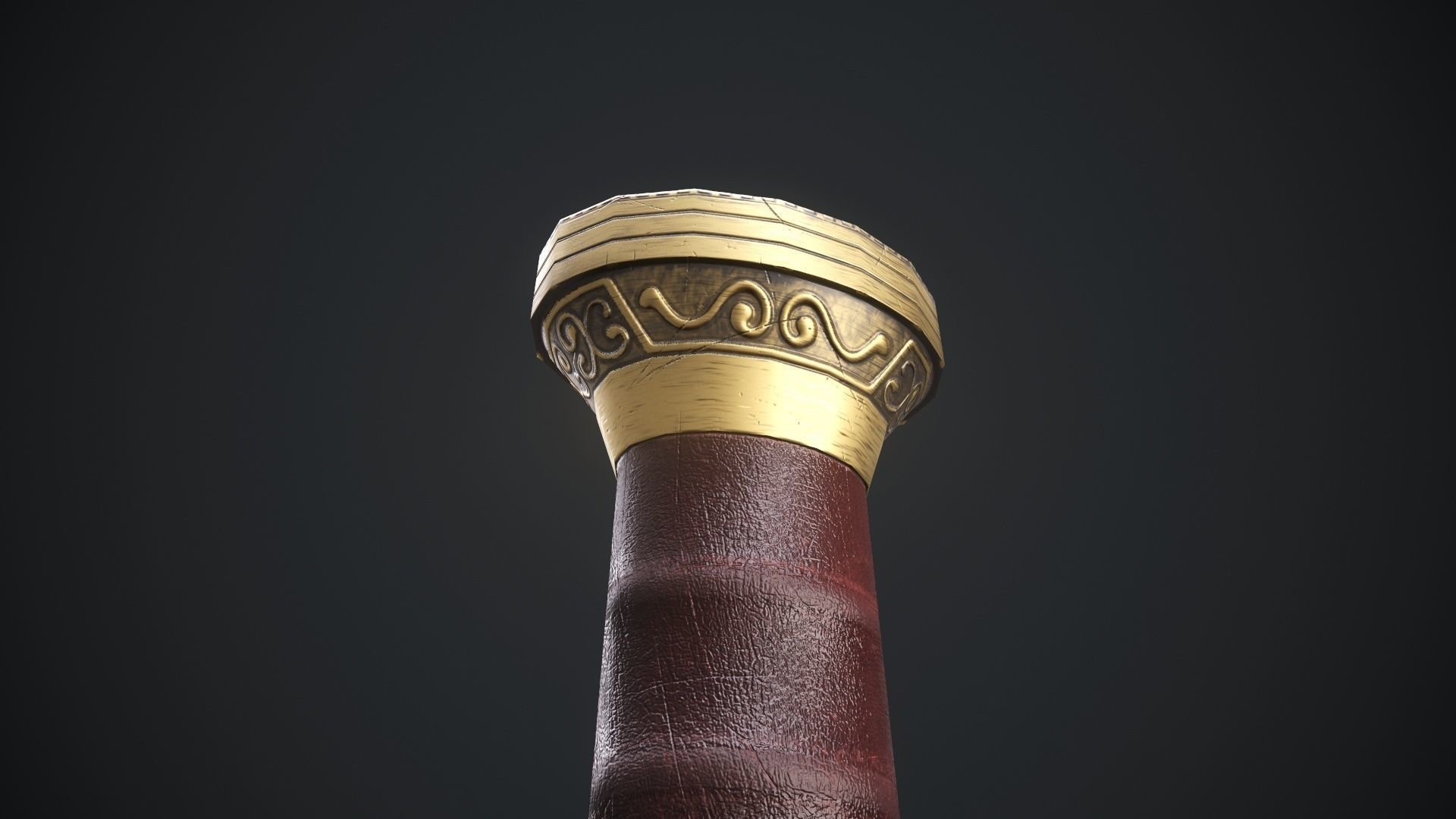 herugrim sword from The lord of the rings Low-poly 3D model_6