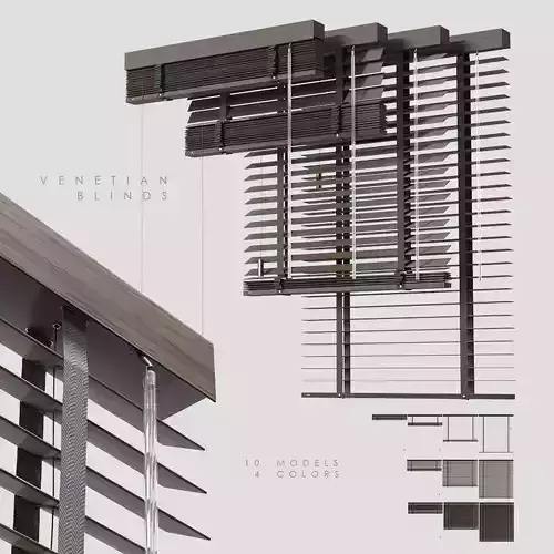 Venetian Blinds 2 3D model