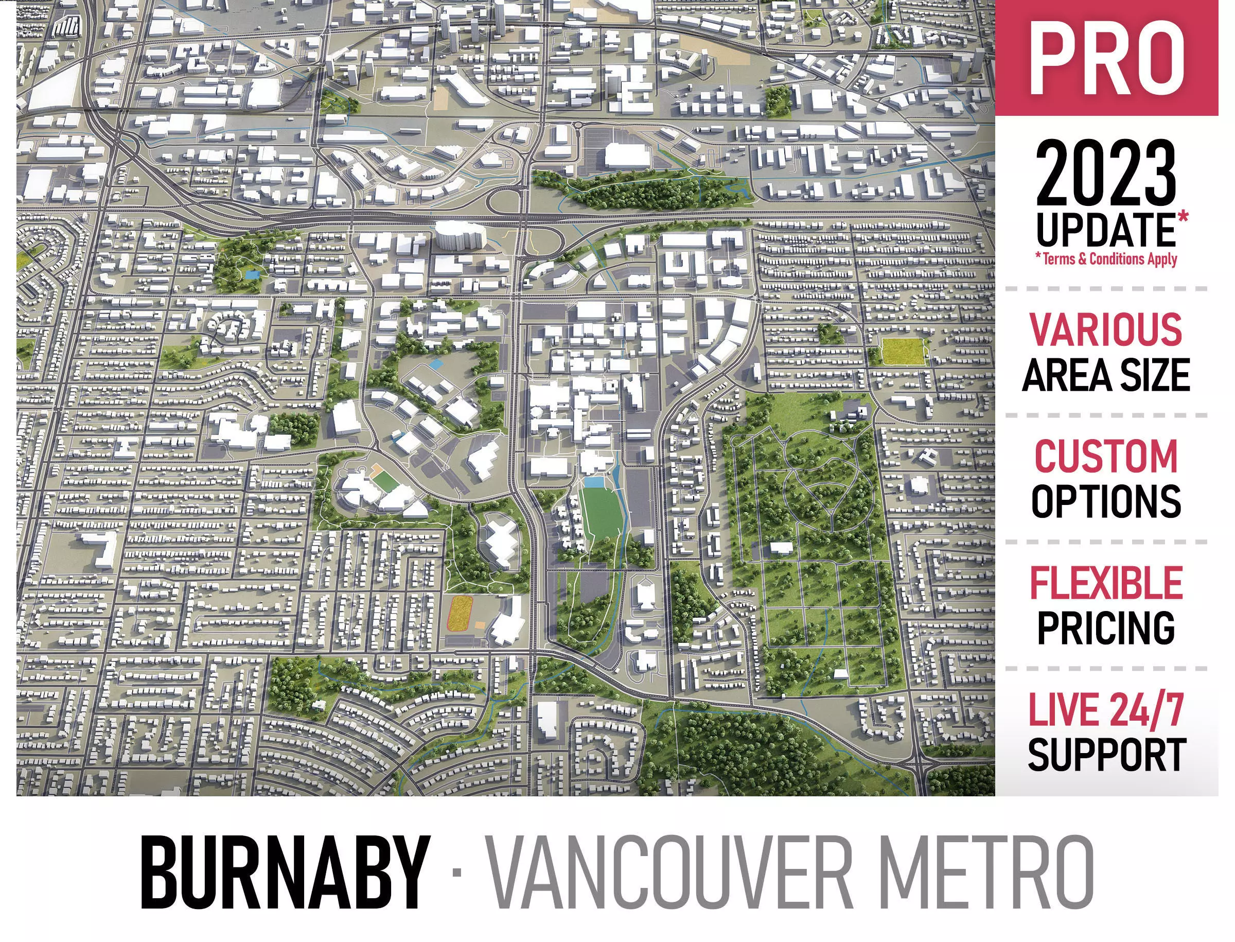 Burnaby Low-poly 3D model_0