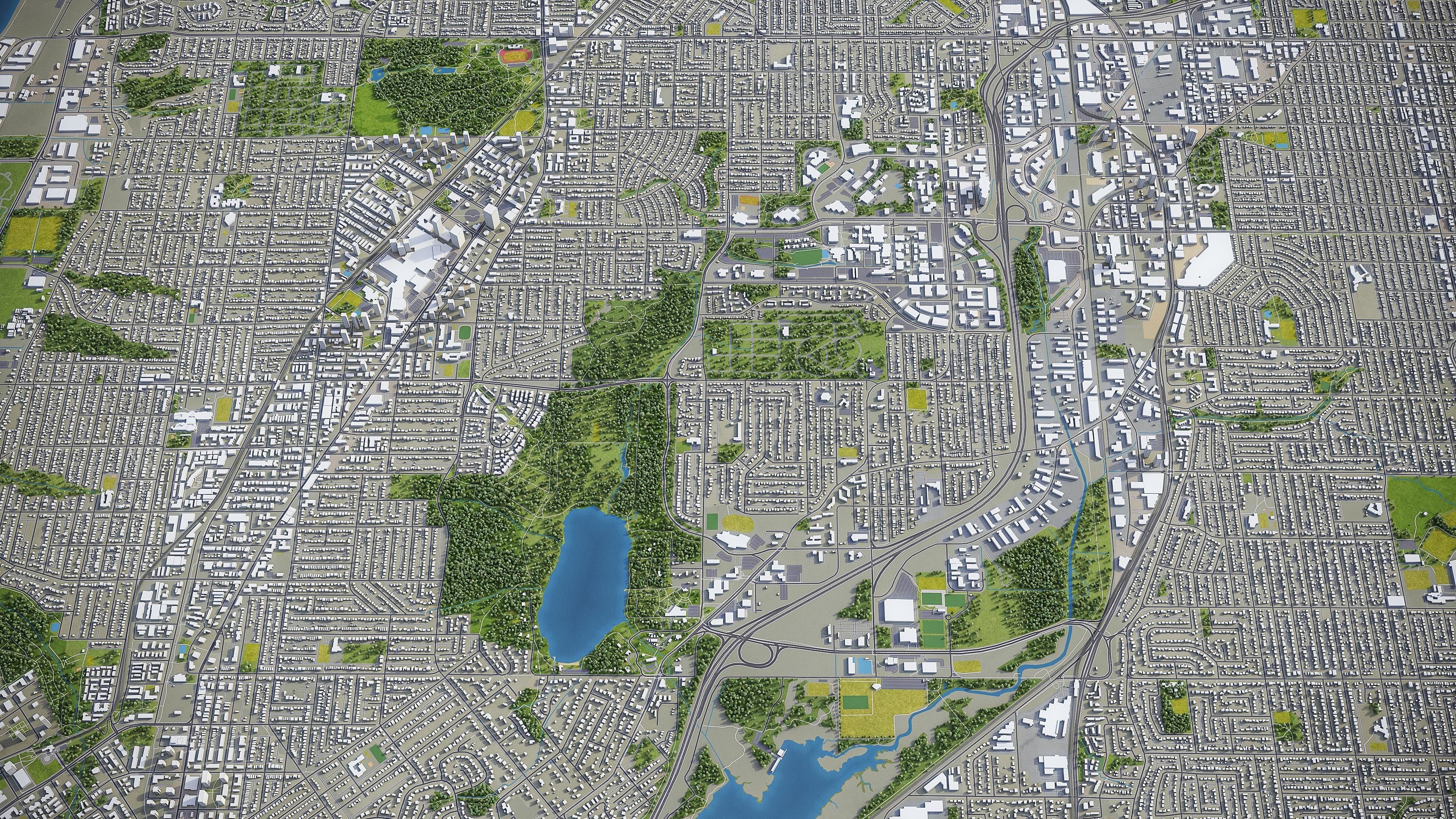 Burnaby Low-poly 3D model_14