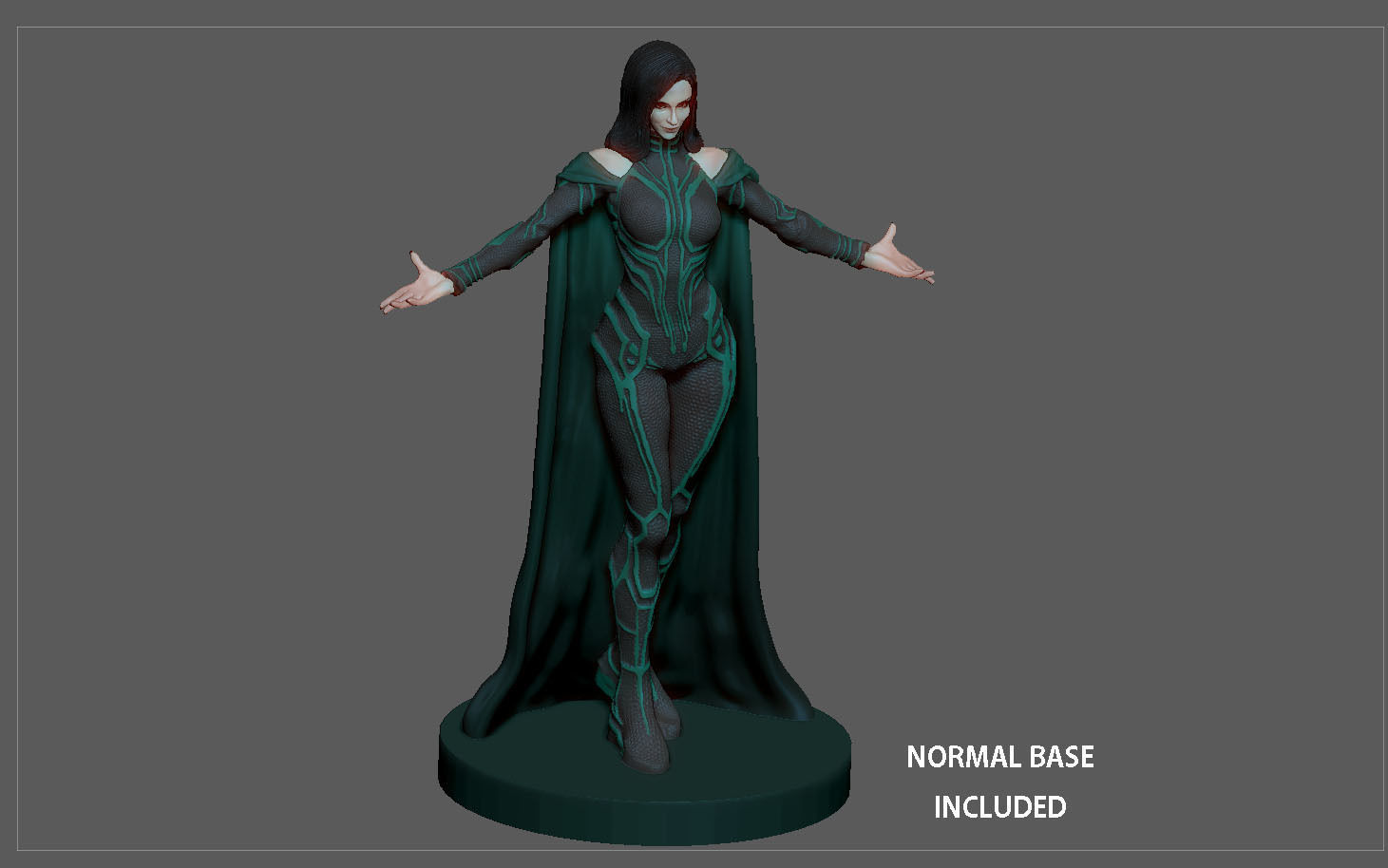 HELA THOR RAGNAROK MCU MARVEL STATUE FIGURINE 3D print model_18