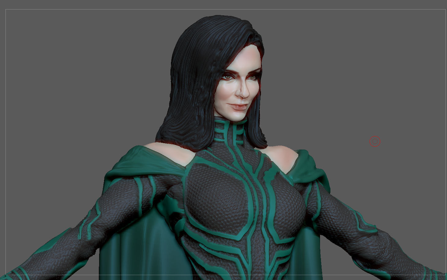 HELA THOR RAGNAROK MCU MARVEL STATUE FIGURINE 3D print model_5