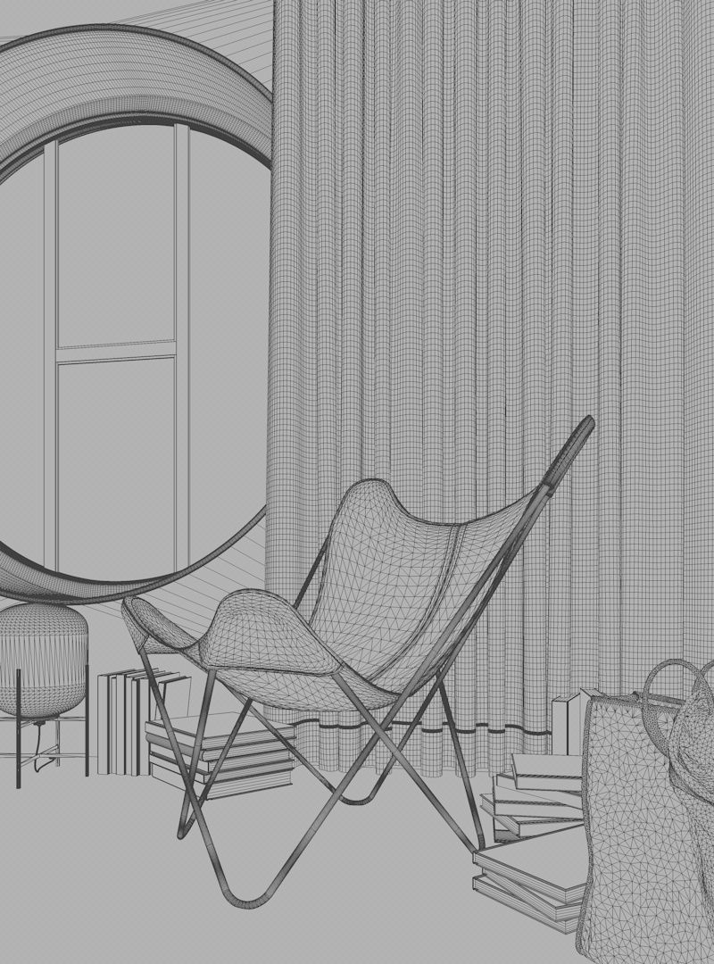 CA - Hotel Room Corona 3D model_7