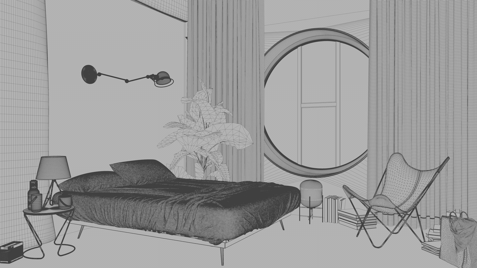 CA - Hotel Room Corona 3D model_6