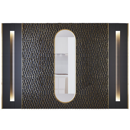 Decorative wall scales Low-poly 3D model